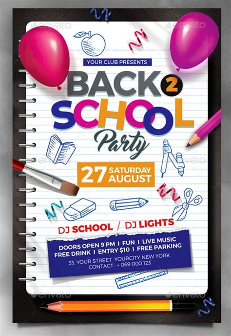 back to school flyer template|free school flyer templates word.